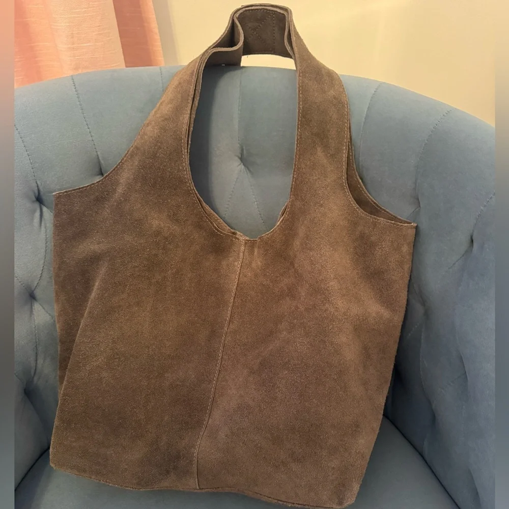 Roost Suede Leather Hobo Bag